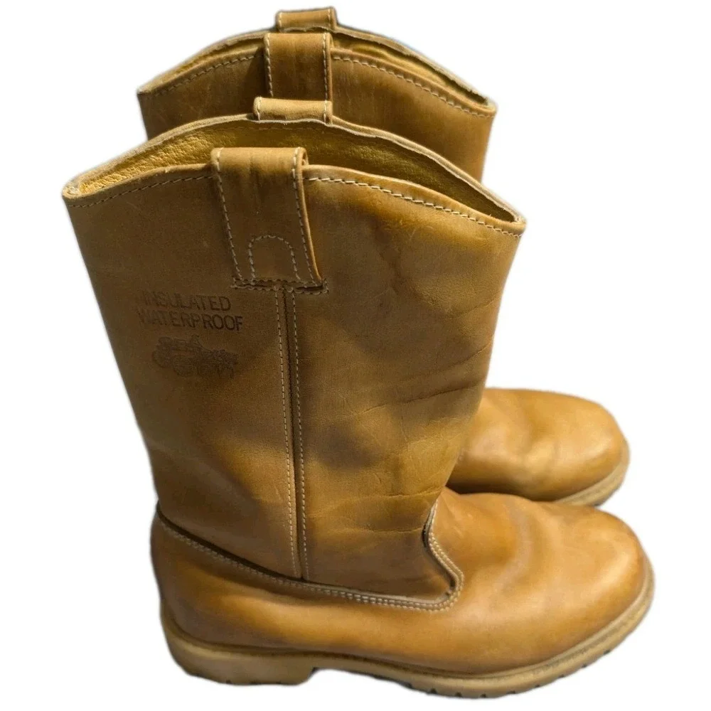 Northwestern Trading Co 2182 Insulated Waterproof Leather Work Boots‎ Tan Sz 7